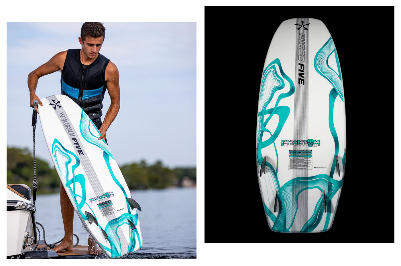 Phase Five Wakesurf Board 2026 Phantom