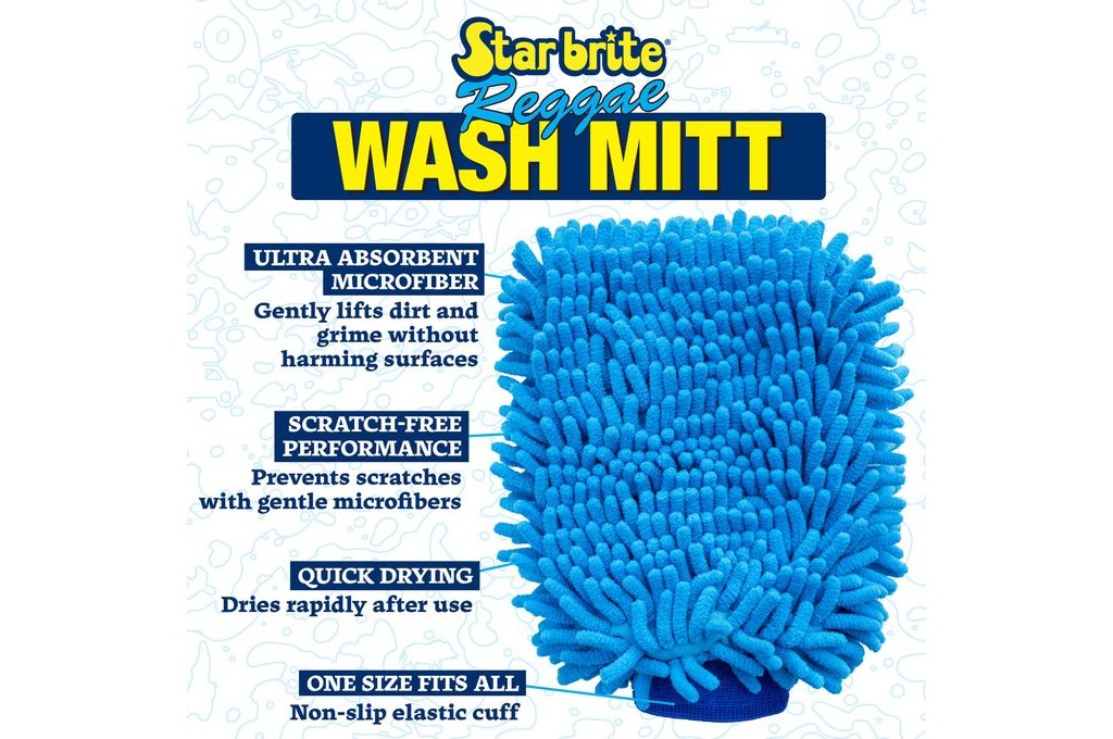 Starbrite Machine Washable Microfiber Reggae Mitt (40105) - view 2
