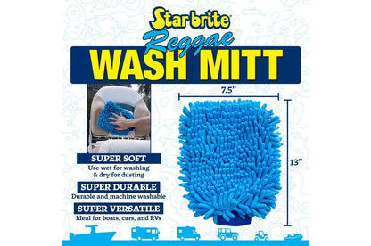 Starbrite Machine Washable Microfiber Reggae Mitt (40105) - view 3