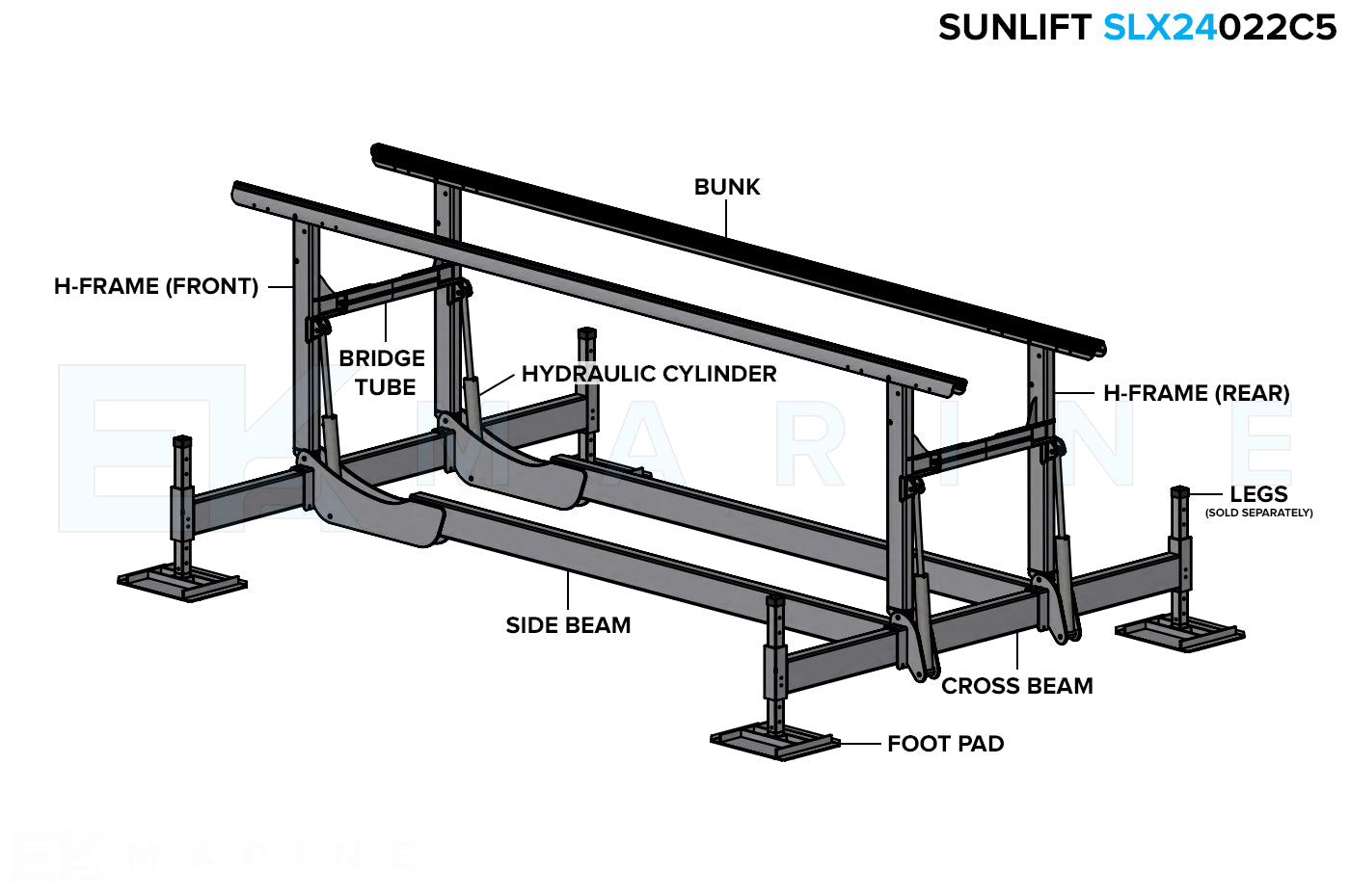 Sunstream SunLift SLX24 Boat Lift